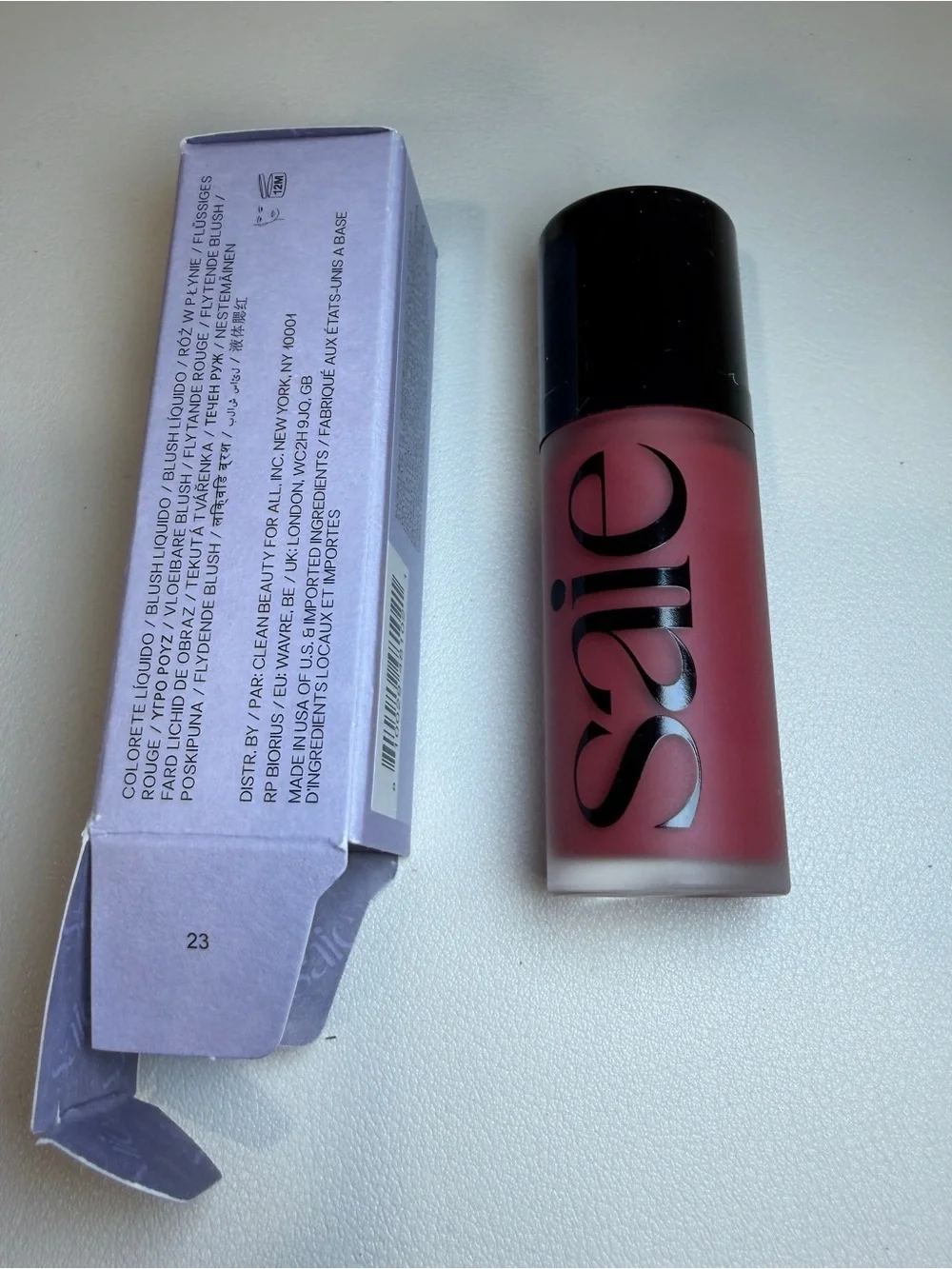 Saie Dew Blush Liquid Cheek Flush - Chilly (mauve) .4 floz